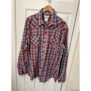 Wrangler Men's Plaid Western Shirt